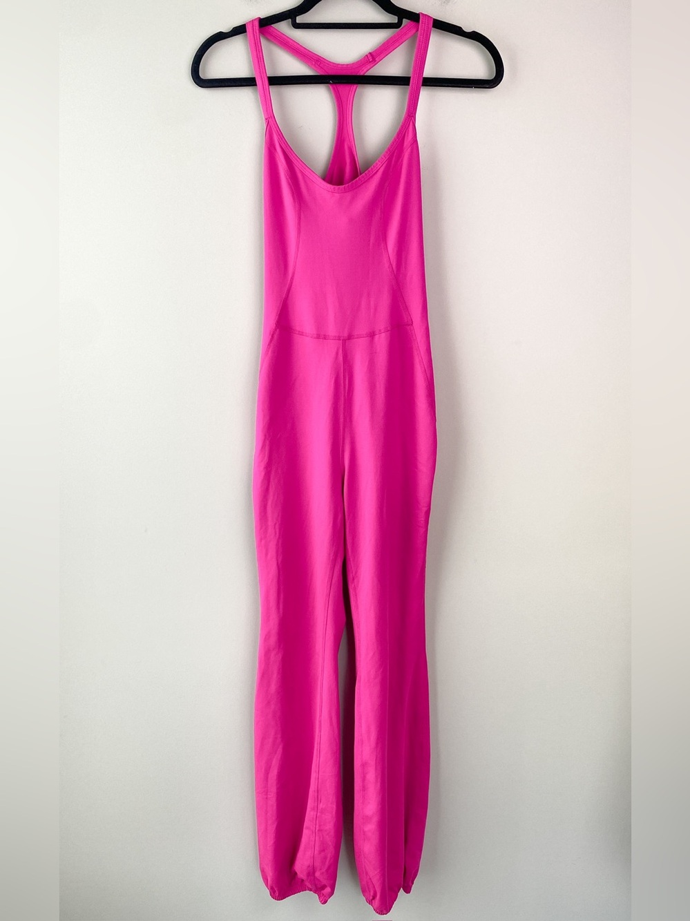 Free People Movement Womens Let's Bounce Jumpsuit S Hot Pink Bold Sporty Athlete